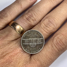 Load image into Gallery viewer, 1908 Gold Wedding Band in Rose Gold. Perfect Stacking Ring. Antique English Estate Jewelry. - Scotch Street Vintage