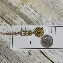 Load image into Gallery viewer, 1930s Diamond Pendant in 10K Yellow Gold Filigree. Drop Pendant with Art Nouveau Style. - Scotch Street Vintage