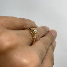 Load image into Gallery viewer, 1940s Diamond Engagement Ring set in 14K Yellow Gold. April Birthstone. 10 Year Anniversary - Scotch Street Vintage