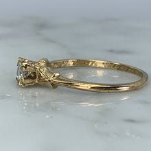 Load image into Gallery viewer, 1940s Diamond Engagement Ring set in 14K Yellow Gold. April Birthstone. 10 Year Anniversary - Scotch Street Vintage