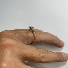 Load image into Gallery viewer, 1940s Diamond Engagement Ring set in 14K Yellow Gold. April Birthstone. 10 Year Anniversary - Scotch Street Vintage