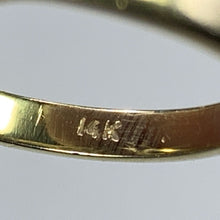 Load image into Gallery viewer, 1940s Opal and Diamond Engagement Ring set in 14K Yellow Gold. October Birthstone. - Scotch Street Vintage