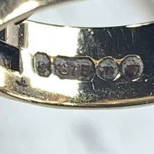 Load image into Gallery viewer, 1960s Etched Gold Wedding Band or Stacking Ring in 9k Yellow Gold. Estate Jewelry. Size 4 1/2. - Scotch Street Vintage