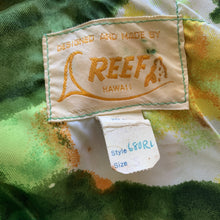 Load image into Gallery viewer, 1960s Floral Maxi Dress with Green and Yellow Flowers by Reef. Perfect Tropical Summer Dress - Scotch Street Vintage