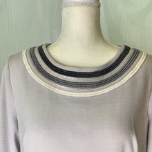 Load image into Gallery viewer, 1960s Mod Gray Sheath Dress with Blue Sequin Accents by Edith Flagg. Perfect Mother of the Bride. - Scotch Street Vintage