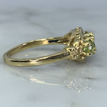 Load image into Gallery viewer, 1960s Peridot Ring in a 14k Yellow Gold Setting. August Birthstone. 16th Anniversary Gift. Estate Jewelry. - Scotch Street Vintage
