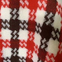 Load image into Gallery viewer, 1960s Poncho in a Red and Brown Check Plaid. Perfect Jacket for Fall. English Countryside Bohemian. - Scotch Street Vintage