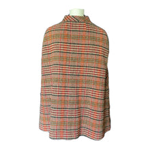 Load image into Gallery viewer, 1960s Wool Houndstooth Plaid Cape and Skirt Suit Set from Kingsley. Equestrian Chic. - Scotch Street Vintage