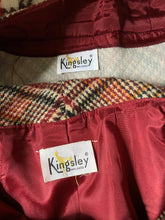 Load image into Gallery viewer, 1960s Wool Houndstooth Plaid Cape and Skirt Suit Set from Kingsley. Equestrian Chic. - Scotch Street Vintage