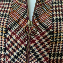 Load image into Gallery viewer, 1960s Wool Houndstooth Plaid Cape and Skirt Suit Set from Kingsley. Equestrian Chic. - Scotch Street Vintage