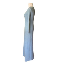Load image into Gallery viewer, 1970s Blue Sweater Maxi Dress by Saks Fifth Avenue. Wool and Mohair Knit. Sustainable Clothing. - Scotch Street Vintage