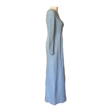 Load image into Gallery viewer, 1970s Blue Sweater Maxi Dress by Saks Fifth Avenue. Wool and Mohair Knit. Sustainable Clothing. - Scotch Street Vintage