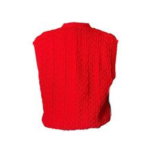 Load image into Gallery viewer, 1970s Red Wool Sweater Vest by Pendleton. Perfect for the Equestrian Chic Fall Trend. 1970s Clothing. - Scotch Street Vintage