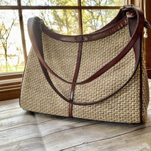 Load image into Gallery viewer, 1970s Straw and Leather Purse by John Romain. Perfect Spring / Summer Bag. - Scotch Street Vintage