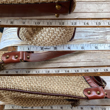 Load image into Gallery viewer, 1970s Straw and Leather Purse by John Romain. Perfect Spring / Summer Bag. - Scotch Street Vintage