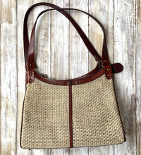 Load image into Gallery viewer, 1970s Straw and Leather Purse by John Romain. Perfect Spring / Summer Bag. - Scotch Street Vintage