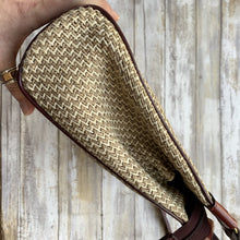 Load image into Gallery viewer, 1970s Straw and Leather Purse by John Romain. Perfect Spring / Summer Bag. - Scotch Street Vintage