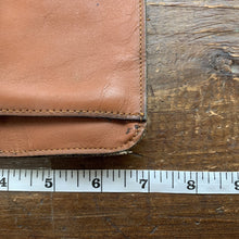 Load image into Gallery viewer, 1970s Tan Leather Clutch in a Envelope Style. Perfect Handbag for Fall. Gift for Her. Sustainable Fashion. - Scotch Street Vintage