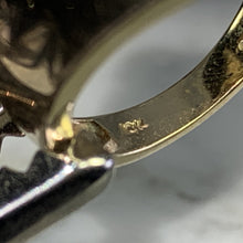 Load image into Gallery viewer, 1970s Vintage Diamond Cluster Statement Ring in a 10K Yellow Gold Setting. Estate Jewelry. - Scotch Street Vintage