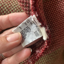 Load image into Gallery viewer, 1980s Red Wool Sweater with Pink Floral Design by United Colors of Benetton. Sustainable Fall Fashion. - Scotch Street Vintage