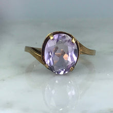 Load image into Gallery viewer, Amethyst Ring in Rose Gold. February Birthstone. 6th Anniversary. Vintage Estate Jewelry. - Scotch Street Vintage