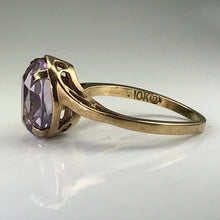 Load image into Gallery viewer, Amethyst Ring in Rose Gold. February Birthstone. 6th Anniversary. Vintage Estate Jewelry. - Scotch Street Vintage