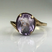 Load image into Gallery viewer, Amethyst Ring in Rose Gold. February Birthstone. 6th Anniversary. Vintage Estate Jewelry. - Scotch Street Vintage