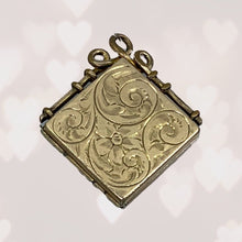 Load image into Gallery viewer, Antique 1910s Yellow Gold Floral Locket. Photo Pendants make Wonderful Heirloom Gifts. - Scotch Street Vintage