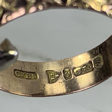 Load image into Gallery viewer, Antique 1920s Etched Rose Gold Wedding Band with Art Nouveau Design. Stacking or Thumb Ring. - Scotch Street Vintage