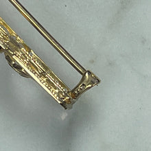 Load image into Gallery viewer, Antique Amethyst Brooch or Bar Pendant in 14K Yellow Gold. Repurposed Jewelry. January - Scotch Street Vintage