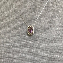 Load image into Gallery viewer, Antique Amethyst Pendant. 14K Gold Filigree. February Birthstone. 6th Anniversary. Upcycled Jewelry. - Scotch Street Vintage