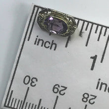 Load image into Gallery viewer, Antique Amethyst Pendant. 14K Gold Filigree. February Birthstone. 6th Anniversary. Upcycled Jewelry. - Scotch Street Vintage