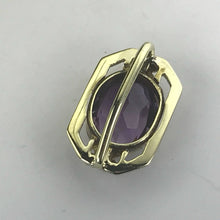 Load image into Gallery viewer, Antique Amethyst Pendant. 14K Gold Filigree. February Birthstone. 6th Anniversary. Upcycled Jewelry. - Scotch Street Vintage
