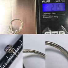 Load image into Gallery viewer, Antique Amethyst Ring. 10K White Gold. Art Nouveau Filigree. February Birthstone. 6th Anniversary. - Scotch Street Vintage