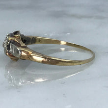 Load image into Gallery viewer, Antique Art Deco Diamond Engagement Ring. 14K Gold Setting. April Birthstone. 10 Year Anniversary Gift. - Scotch Street Vintage