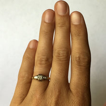Load image into Gallery viewer, Antique Art Deco Diamond Engagement Ring. 14K Gold Setting. April Birthstone. 10 Year Anniversary Gift. - Scotch Street Vintage