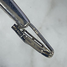 Load image into Gallery viewer, Antique Diamond and Enamel Pendant in a 14k White Gold Art Deco Setting. April Birthstone. - Scotch Street Vintage