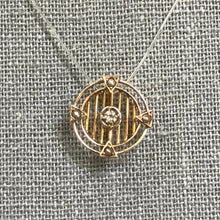 Load image into Gallery viewer, Antique Diamond Seed Pearl Pendant. 10K Gold Filigree. April Birthstone. 10th Anniversary Gift. - Scotch Street Vintage