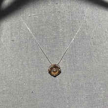 Load image into Gallery viewer, Antique Diamond Seed Pearl Pendant. 10K Gold Filigree. April Birthstone. 10th Anniversary Gift. - Scotch Street Vintage