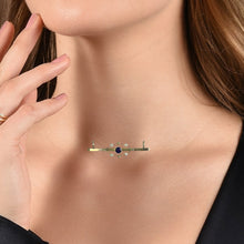 Load image into Gallery viewer, Antique Garnet Seed Pearl Bar Pendant in 15K Yellow Gold. Upcycled Repurposed Brooch. Estate Jewelry - Scotch Street Vintage