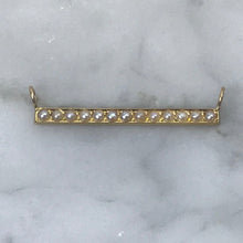 Load image into Gallery viewer, Antique Pearl Bar Pendant. 14K Yellow Gold. June Birthstone. Upcycled Pendant. Circa 1920s. - Scotch Street Vintage