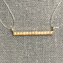 Load image into Gallery viewer, Antique Pearl Bar Pendant. 14K Yellow Gold. June Birthstone. Upcycled Pendant. Circa 1920s. - Scotch Street Vintage