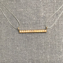 Load image into Gallery viewer, Antique Pearl Bar Pendant. 14K Yellow Gold. June Birthstone. Upcycled Pendant. Circa 1920s. - Scotch Street Vintage