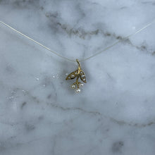 Load image into Gallery viewer, Antique Pearl Flower Pendant in a 14k Yellow Gold. June Birthstone. 4th Anniversary Gemstone. - Scotch Street Vintage