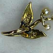 Load image into Gallery viewer, Antique Pearl Flower Pendant in a 14k Yellow Gold. June Birthstone. 4th Anniversary Gemstone. - Scotch Street Vintage