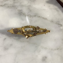 Load image into Gallery viewer, Antique Pendant or Brooch in 9k Yellow Gold with a Floral Bouquet and Bow. Repurposed Jewelry. - Scotch Street Vintage