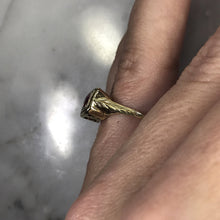 Load image into Gallery viewer, Antique Ruby Ring in 14K Yellow Gold Art Deco Filigree Setting. July Birthstone. 15th Anniversary. - Scotch Street Vintage