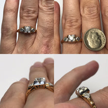 Load image into Gallery viewer, Art Deco Diamond Engagement Ring. 14K Gold. Estate Jewelry. April Birthstone. 10 Year Anniversary. - Scotch Street Vintage
