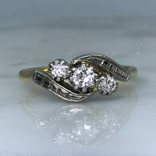 Load image into Gallery viewer, Art Deco Diamond Engagement Ring. 18K Gold and Platinum. April Birthstone. 10 Year Anniversary Gift. - Scotch Street Vintage
