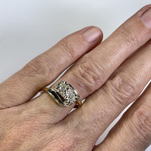 Load image into Gallery viewer, Art Deco Diamond Engagement Ring in 14K Gold. 10 Year Anniversary Gift. Estate Fine Jewelry. - Scotch Street Vintage